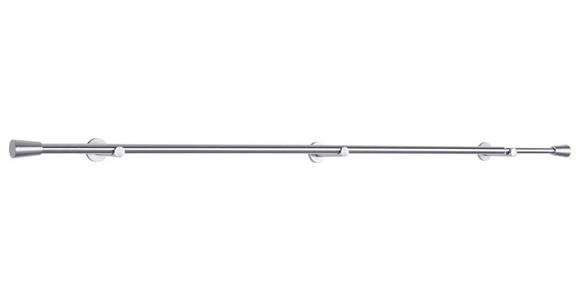 VORHANGSTANGENSET 100-190 cm  - Edelstahlfarben, Design, Metall (100-190cm) - Homeware
