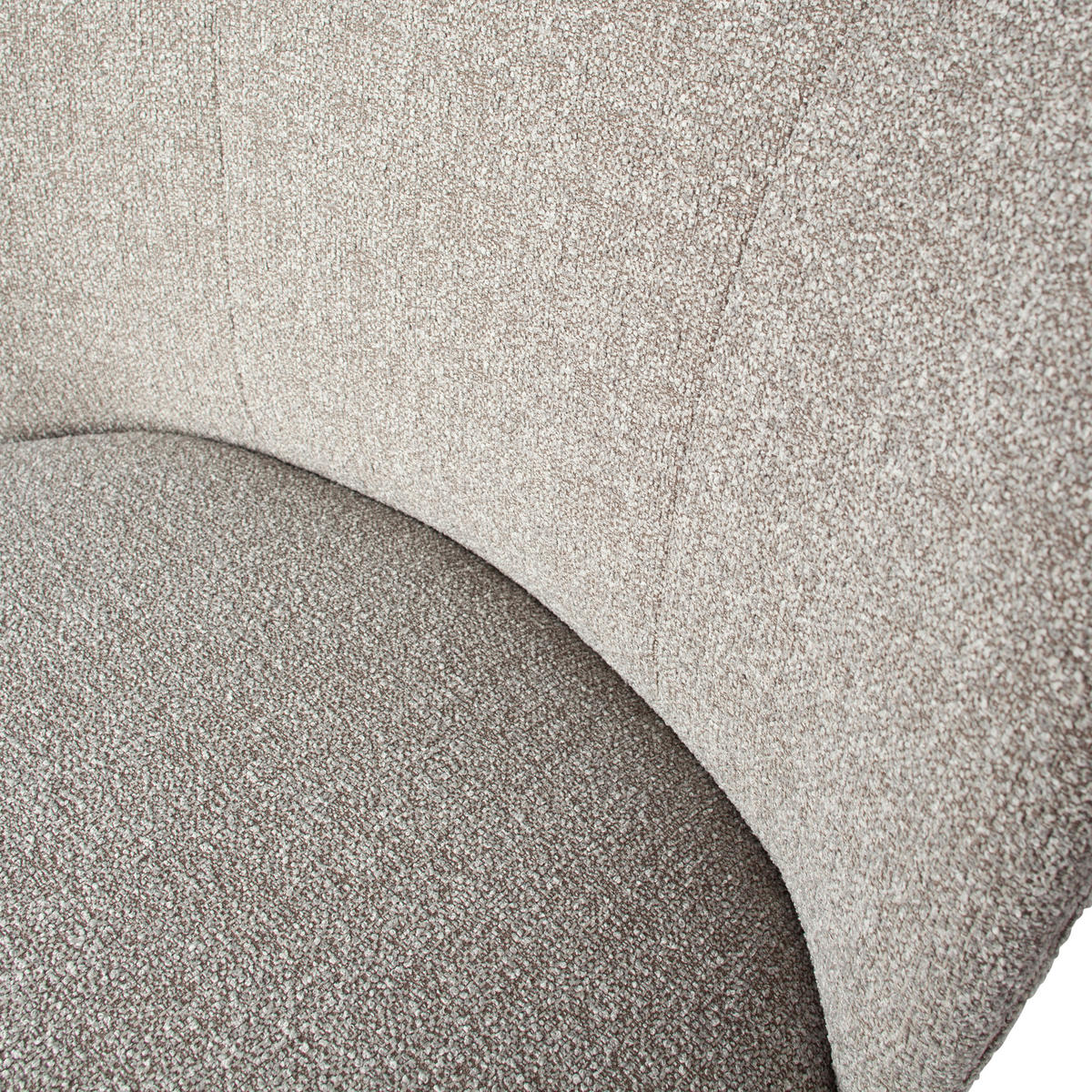 SESSEL in Webstoff Naturfarben  - Schwarz/Naturfarben, Design, Kunststoff/Textil (68/75/72cm) - Livetastic