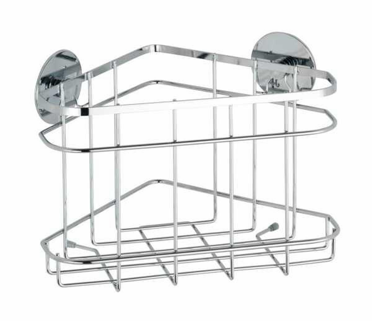 COȘULEȚ PENTRU DUȘ 22,5/17,5/15,5 cm  - Basics, metal (22,5/17,5/15,5cm) - Wenko