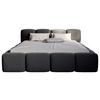 POLSTERBETT Lattenrost, Bettkasten 180/200 cm  in Schwarz  - Schwarz, Design, Holz/Textil (180/200cm) - Boxxx