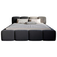 POLSTERBETT Lattenrost, Bettkasten 180/200 cm  in Schwarz  - Schwarz, Design, Holz/Textil (180/200cm) - Boxxx