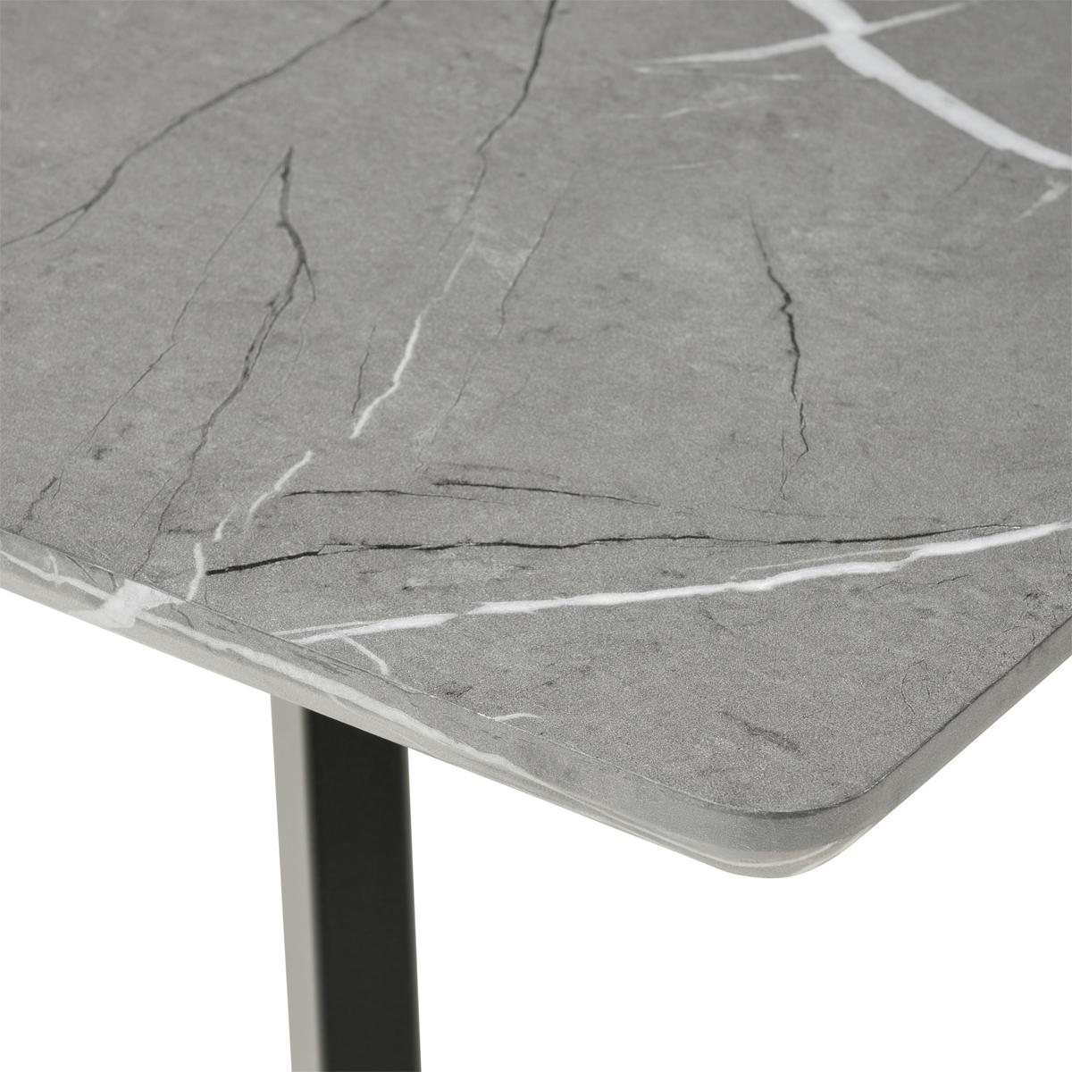 TISCHGRUPPE Metall, Textil, Holzwerkstoff Grau  - Grau, Konventionell, Holzwerkstoff/Textil (140/46/75/88/80/57cm) - MID.YOU