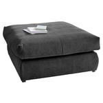 HOCKER in Textil Schwarz  - Schwarz, Design, Kunststoff/Textil (110/50/110cm) - Carryhome