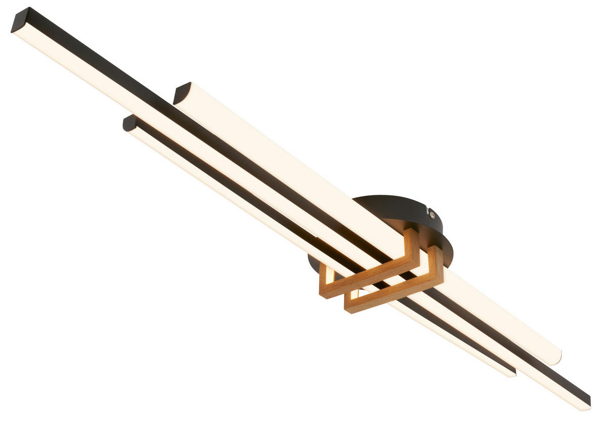 LED SVJETILJKA STROPNA VINKA  - crna, Design, metal/plastika (98/16/6,6cm)
