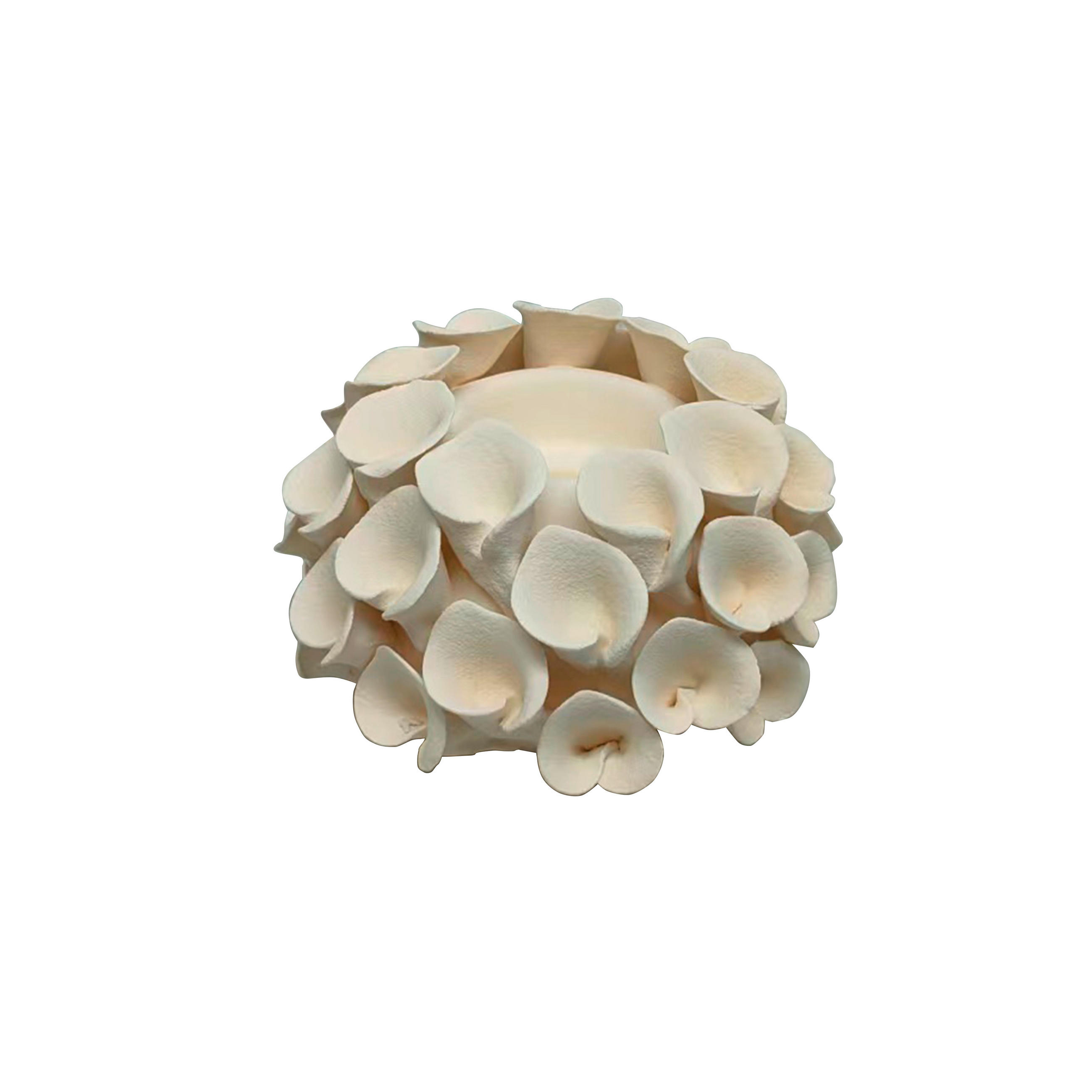 GYERTYATARTÓ - fehér, Natur, kerámia (14/13,7/8,8cm) - Ambia Home