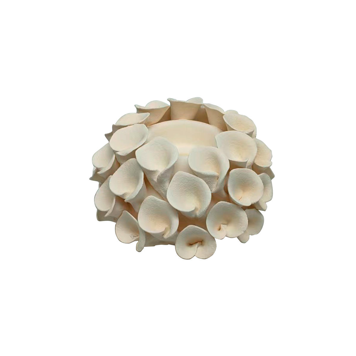 GYERTYATARTÓ - fehér, Natur, kerámia (14/13,7/8,8cm) - Ambia Home