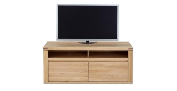 TV-ELEMENT 134/57/51 cm - Eichefarben, KONVENTIONELL, Holz (134/57/51cm) - Voleo
