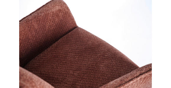 ARMLEHNSTUHL in Eisen Webstoff - Cognac/Schwarz, Design, Textil/Metall (64/88/60cm) - Novel
