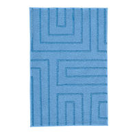 BADTEPPICH Samos Hellblau 60/90 cm  - Hellblau, Basics, Kunststoff/Textil (60/90cm) - Kleine Wolke