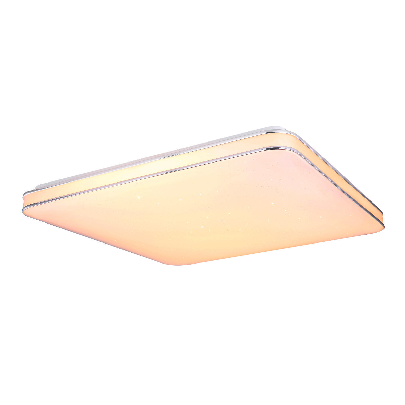 STROPNÍ LED SVÍTIDLO, 50/50/8 cm - bílá/opál, Basics, kov/plast (50/50/8cm)