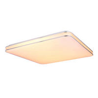STROPNÍ LED SVÍTIDLO, 50/50/8 cm - bílá/opál, Basics, kov/plast (50/50/8cm)