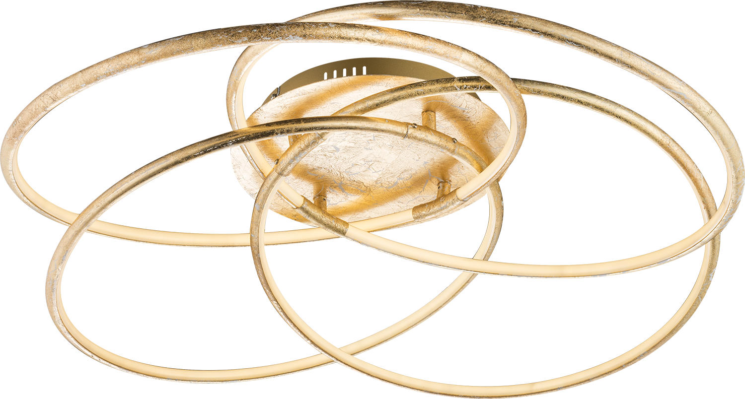LED-DECKENLEUCHTE 85/21 cm   - Goldfarben, Design, Kunststoff/Metall (85/21cm)