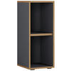 AKTENREGAL 30/74/33 cm  - Honigeiche/Anthrazit, Design, Holzwerkstoff/Kunststoff (30/74/33cm) - MID.YOU