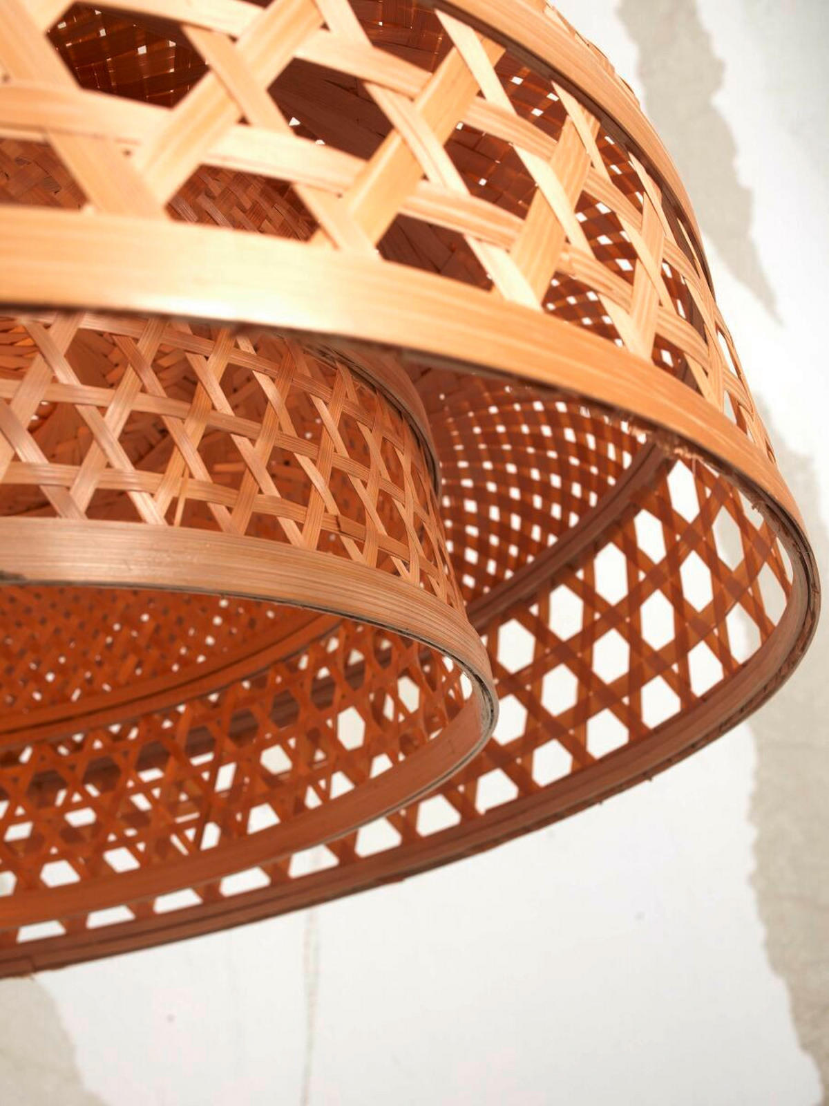 HÄNGLAMPA GOOD&MOJO  60/18 cm  - naturfärgad, Trend, naturmaterial (60/18cm) - Good & Mojo