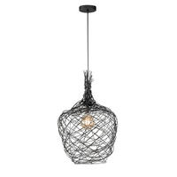 SVJETILJKA VISEĆA  - crna, Basics, metal (42/140cm)