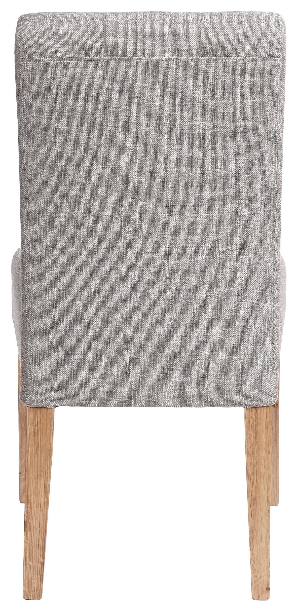 SZÉK textil, fa szürke  - tölgyfa színű/szürke, Konventionell, textil/fa (48/95/61cm) - Carryhome