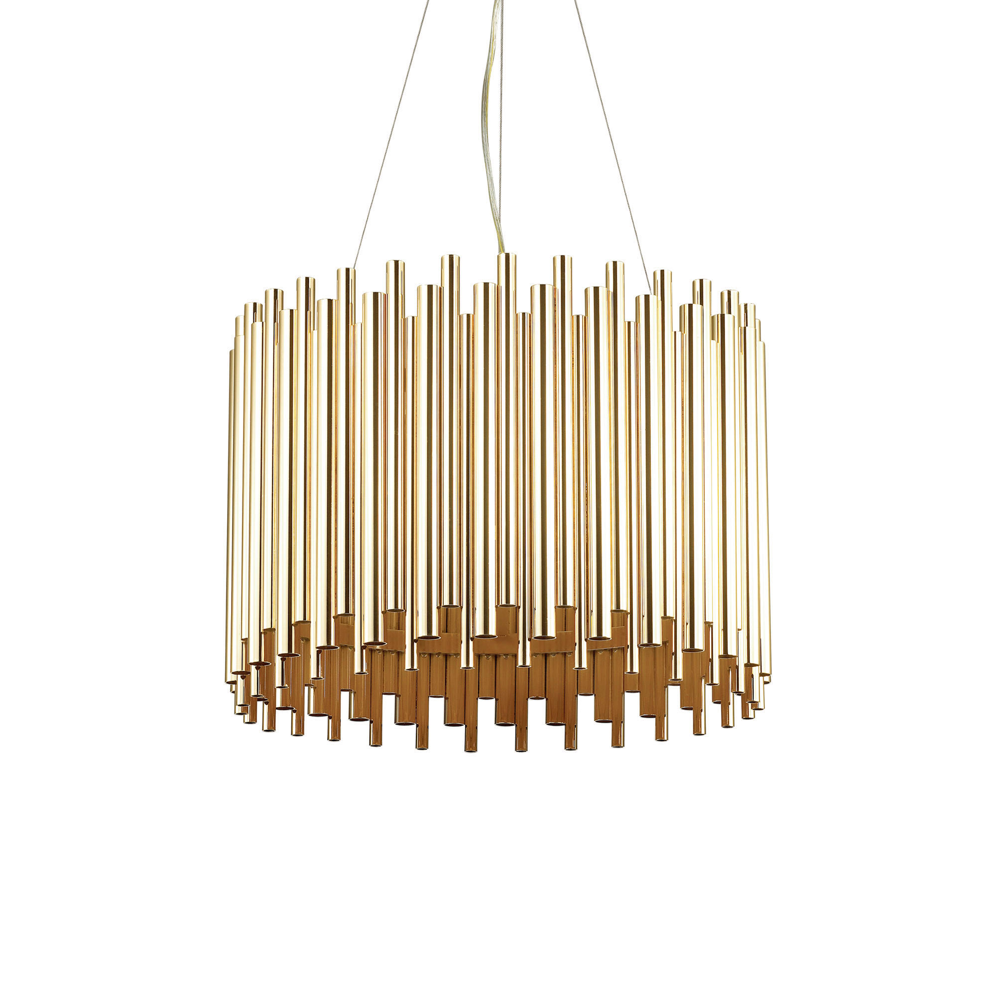 HÄNGELEUCHTE 47/50/151 cm   - Goldfarben, KONVENTIONELL, Metall (47/50/151cm) - Ideal Lux