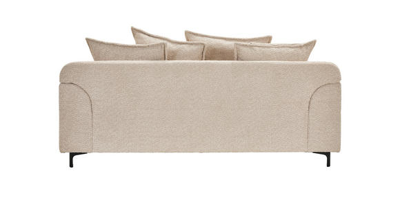 2,5-SITZER  in Chenille Beige  - Beige/Schwarz, KONVENTIONELL, Textil/Metall (200/84/99cm) - Carryhome