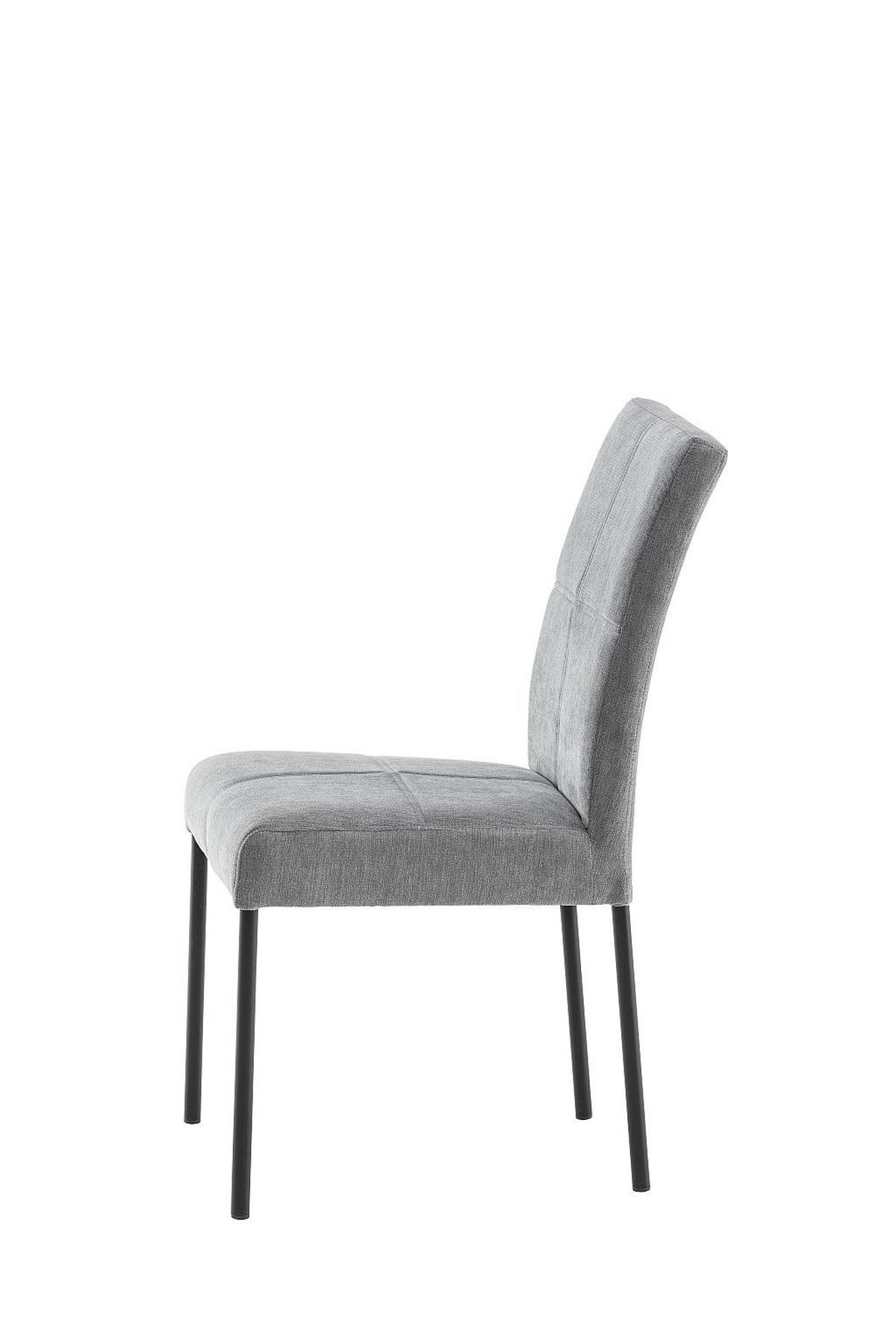 STOLICA  siva  metal, tekstil      - siva/crna, Moderno, metal/tekstil (46/91/61cm)