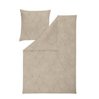BETTWÄSCHE 2-teilig Atelier Flanell 155/220 cm  - Sandfarben, Design, Textil (155/220cm) - Estella