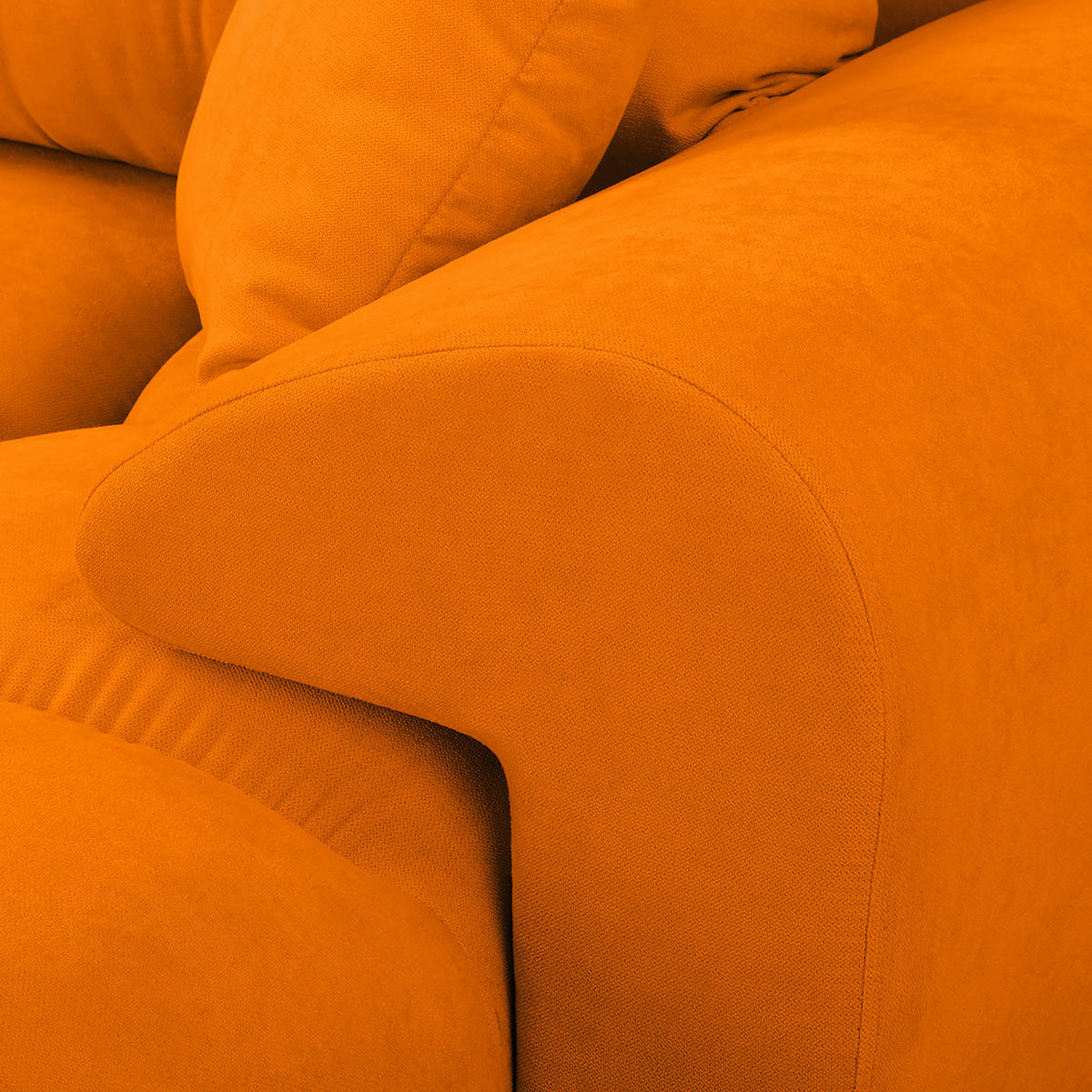 ECKSOFA in Mikrofaser Gelb  - Gelb/Silberfarben, Design, Textil/Metall (256/175cm) - Livetastic