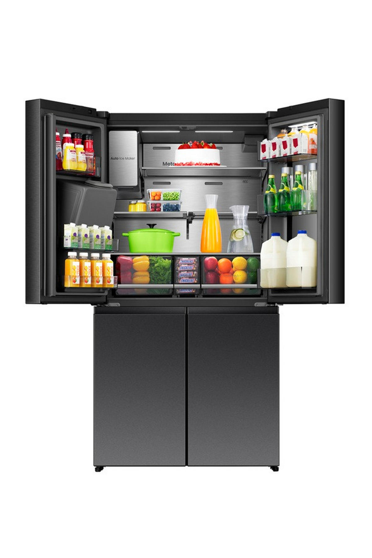 FRENCH-DOOR 91,4/179/73 cm RQ600P7SKE  - Schwarz, Trend (91,4/179/73cm) - Hisense