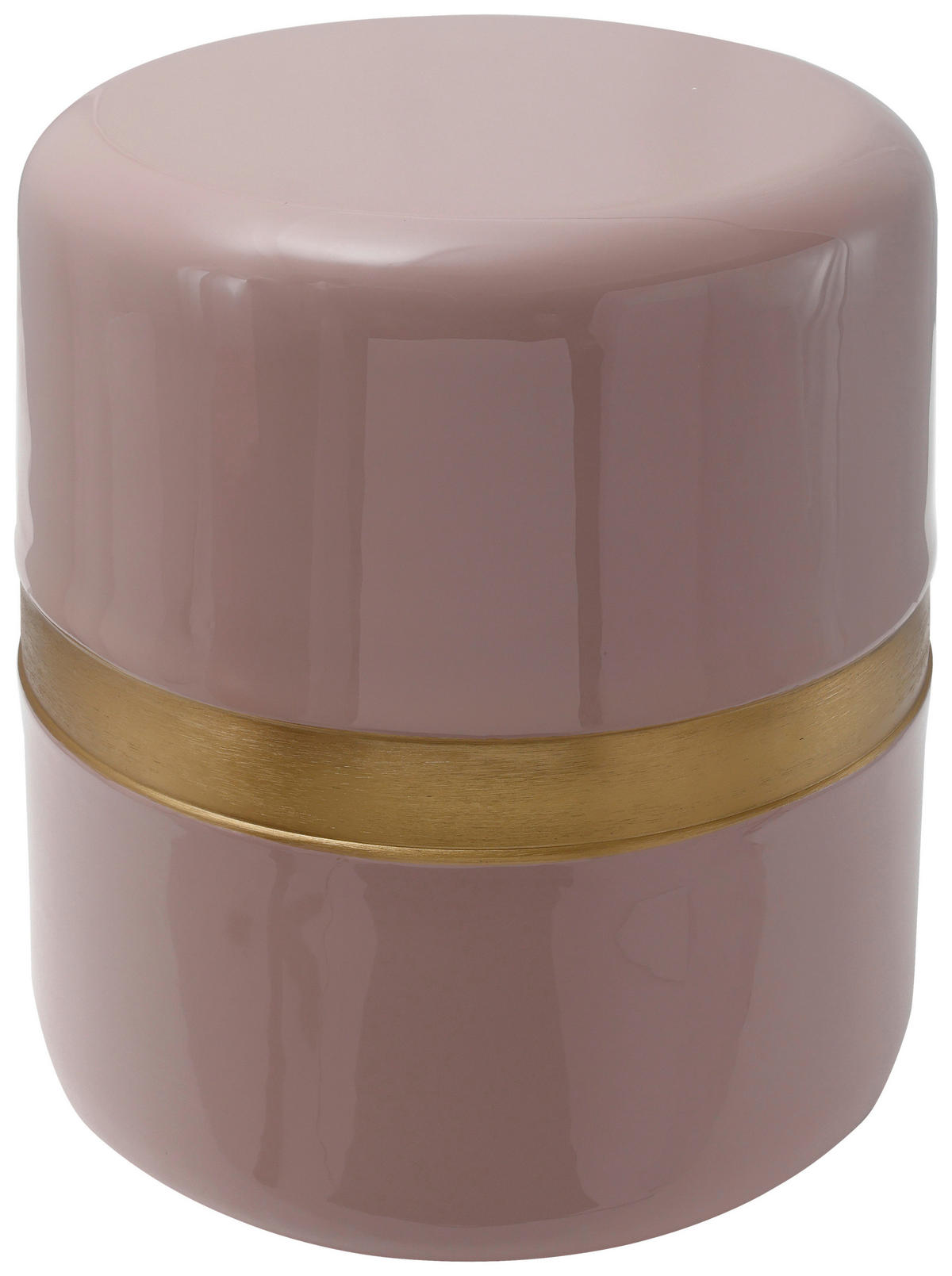 BEISTELLTISCH Metall  - Goldfarben/Altrosa, Design, Metall (36/47cm) - Kayoom