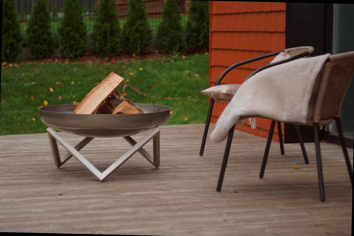 ELDFAT SVENSKAV DESIGN Z XXL 2090   - stålfärgad, Basics, metall (63/63/36cm)