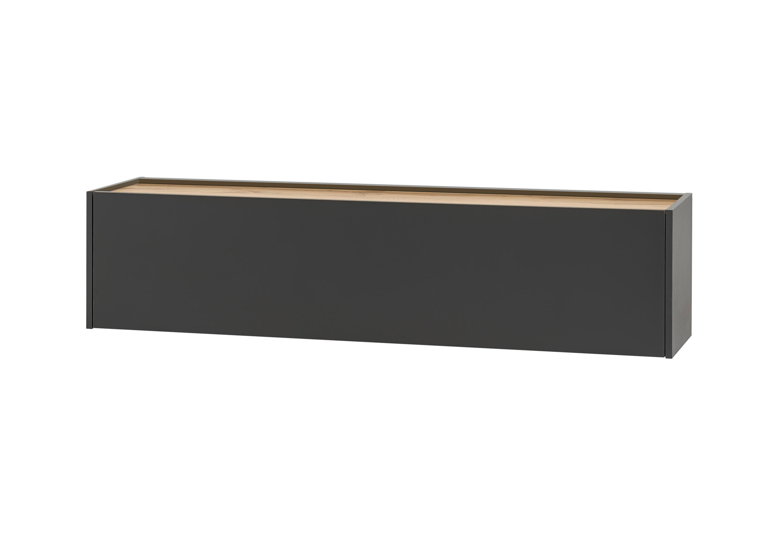 Modante Hängeelement Anthrazit, Eiche Wotan 150x35x30 cm