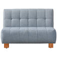 SCHLAFSOFA  in Hellblau  - Naturfarben/Hellblau, Design, Holz/Textil (125/92/102cm) - Novel