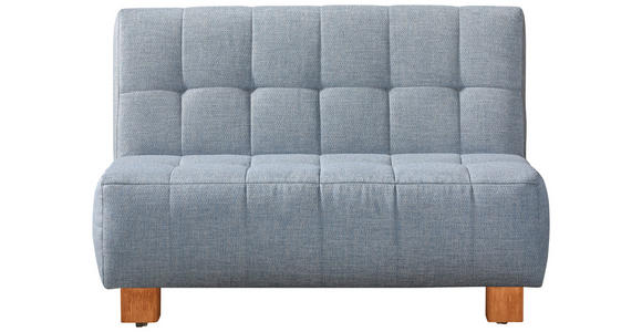 SCHLAFSOFA  in Hellblau  - Naturfarben/Hellblau, Design, Holz/Textil (125/92/102cm) - Novel