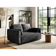 SCHLAFSOFA  in Chenille Schwarz  - Schwarz, KONVENTIONELL, Kunststoff/Textil (161/90/108cm) - Carryhome