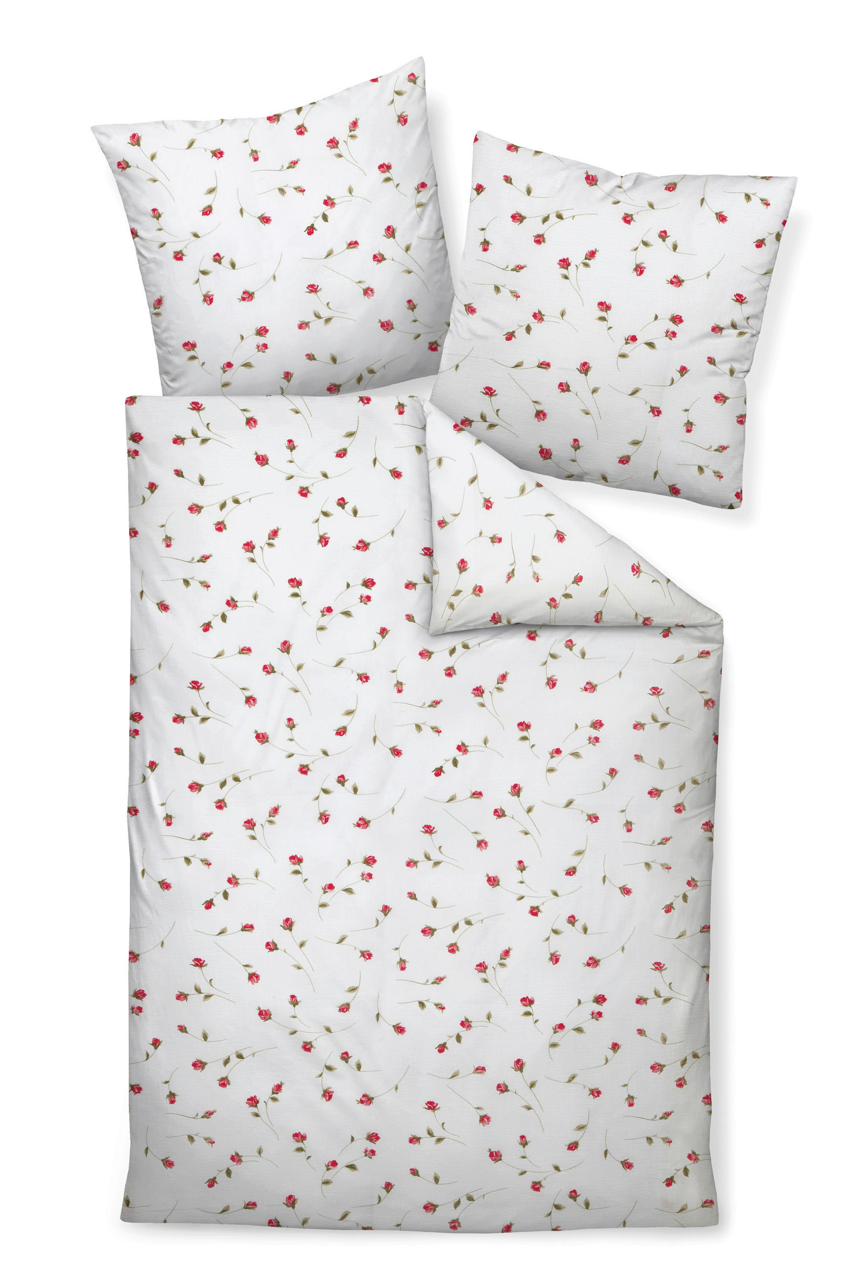 BETTWÄSCHE Tango Seersucker 155/220 cm  - Hellrot, Basics, Textil (155/220cm) - Janine