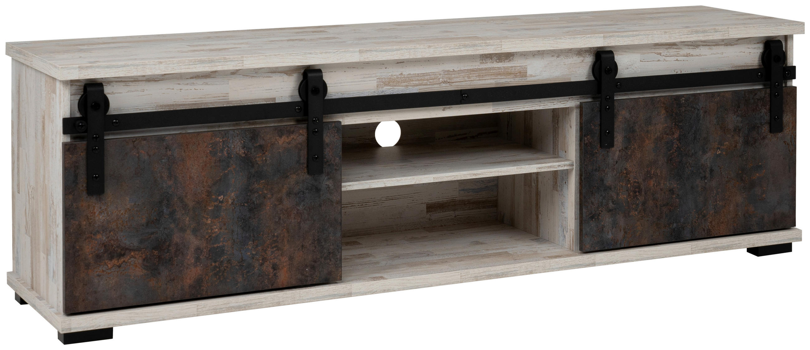 TV-ELEMENT 160/50/40 cm  - Schwarz, Basics, Holzwerkstoff/Kunststoff (160/50/40cm) - MID.YOU