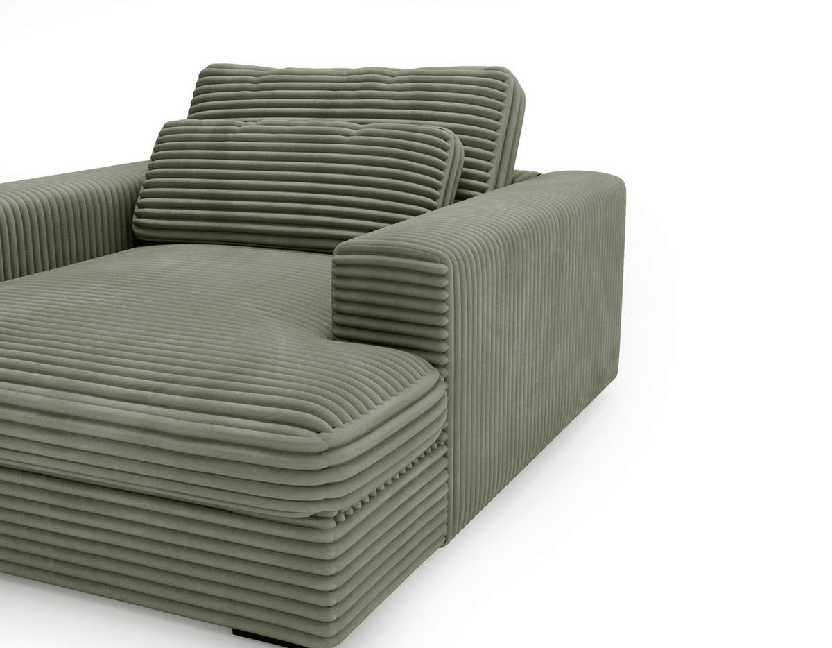 XXL-SESSEL - Schwarz/Grün, MODERN, Kunststoff/Textil (122/80/159cm) - Lomoco