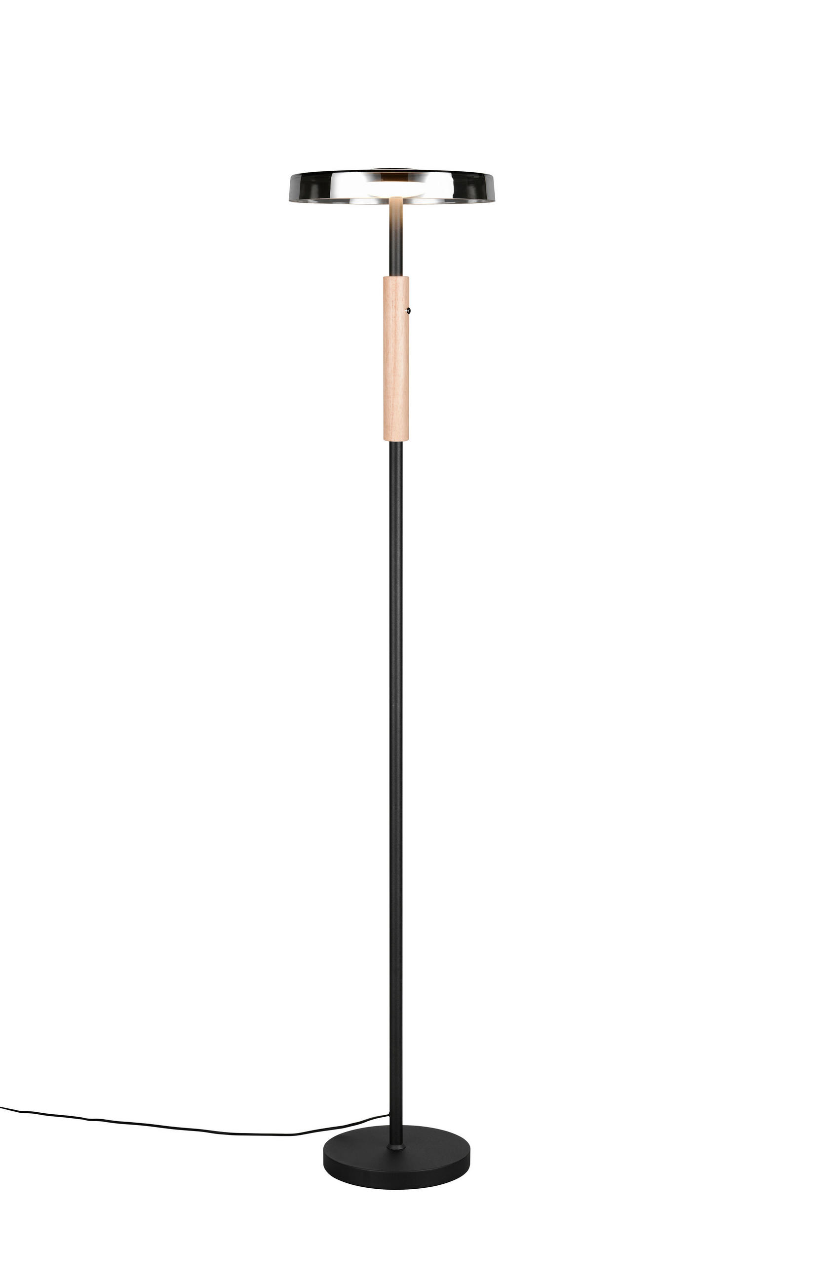 LED-STEHLEUCHTE - Schwarz/Grau, Design, Glas/Metall (33/160cm) - Trio Leuchten