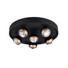 LED-DECKENLEUCHTE Orbit Select 50/13,5 cm  - Schwarz/Braun, LIFESTYLE, Metall (50/13,5cm)