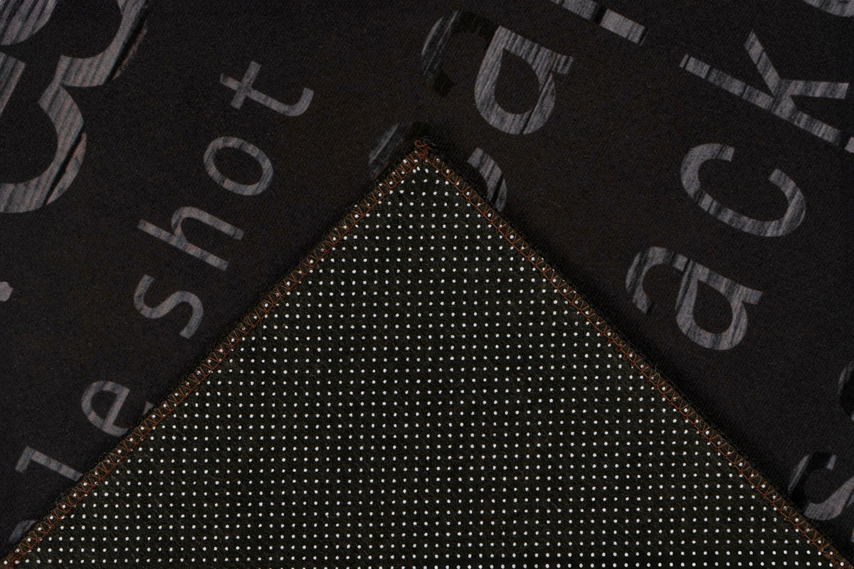 FLACHWEBETEPPICH 60/180 cm Schwarz rechteckig  - Schwarz, Basics, Textil (60/180cm) - Kayoom