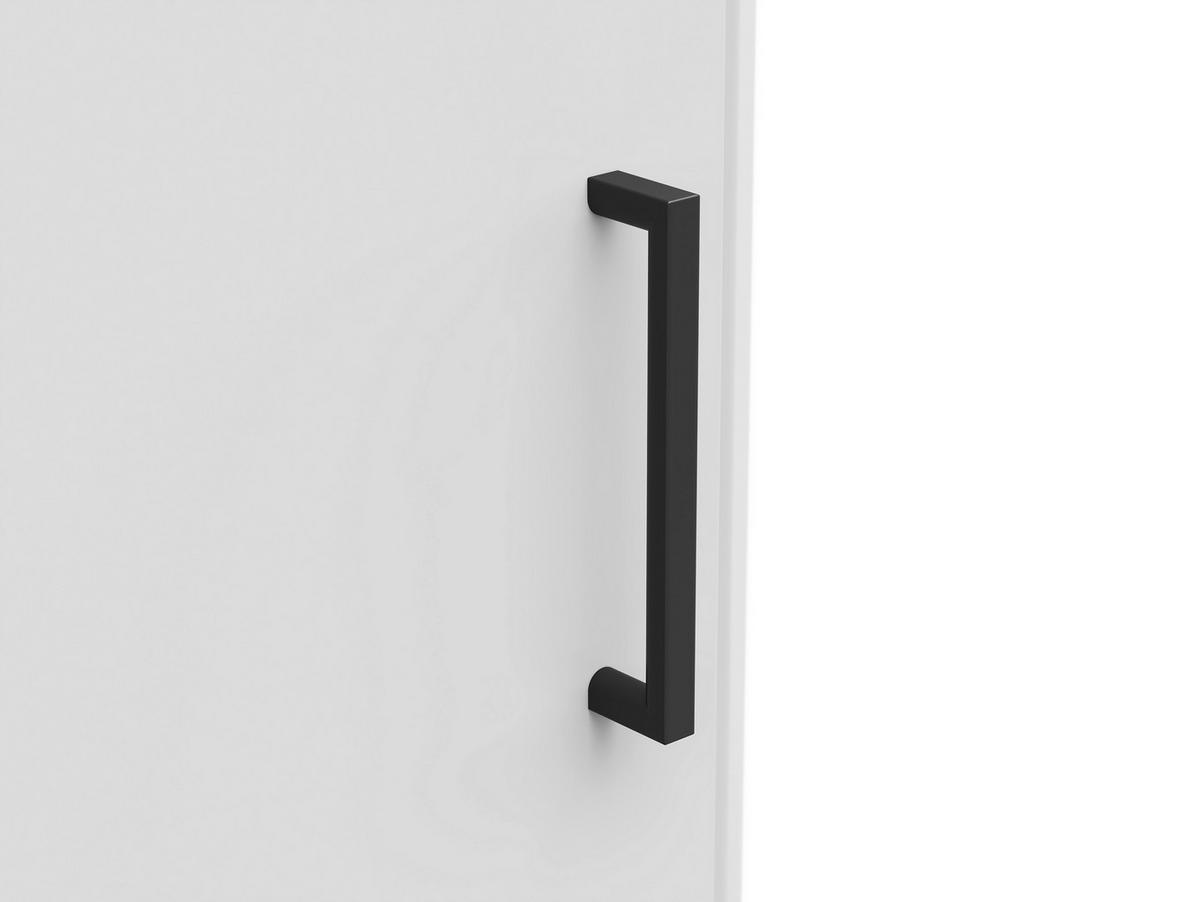 ECKSCHRANK in  - Weiss/Schwarz, Modern, Holzwerkstoff/Kunststoff (71,5/195/71,5cm) - Carryhome