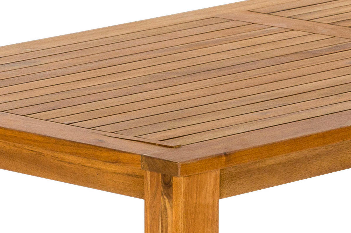 GARTENTISCH 185/90/75 cm Holz rechteckig  - Akaziefarben, ROMANTIK / LANDHAUS, Holz (185/90/75cm) - Gardenson