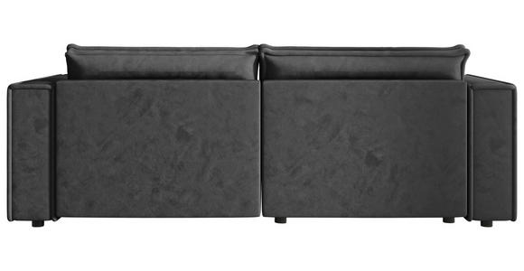 ECKSOFA Anthrazit Webstoff Zierkissen, Rückenkissen, Rücken echt  - Anthrazit/Schwarz, MODERN, Kunststoff/Textil (153/250cm) - Xora