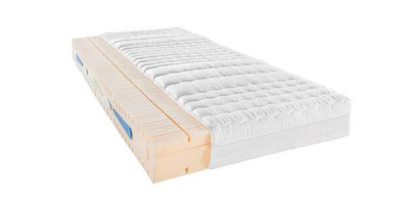 KALTSCHAUMMATRATZE 90/200 cm Höhe ca. 18 cm  - Weiß, Basics, Textil (90/200cm) - Novel