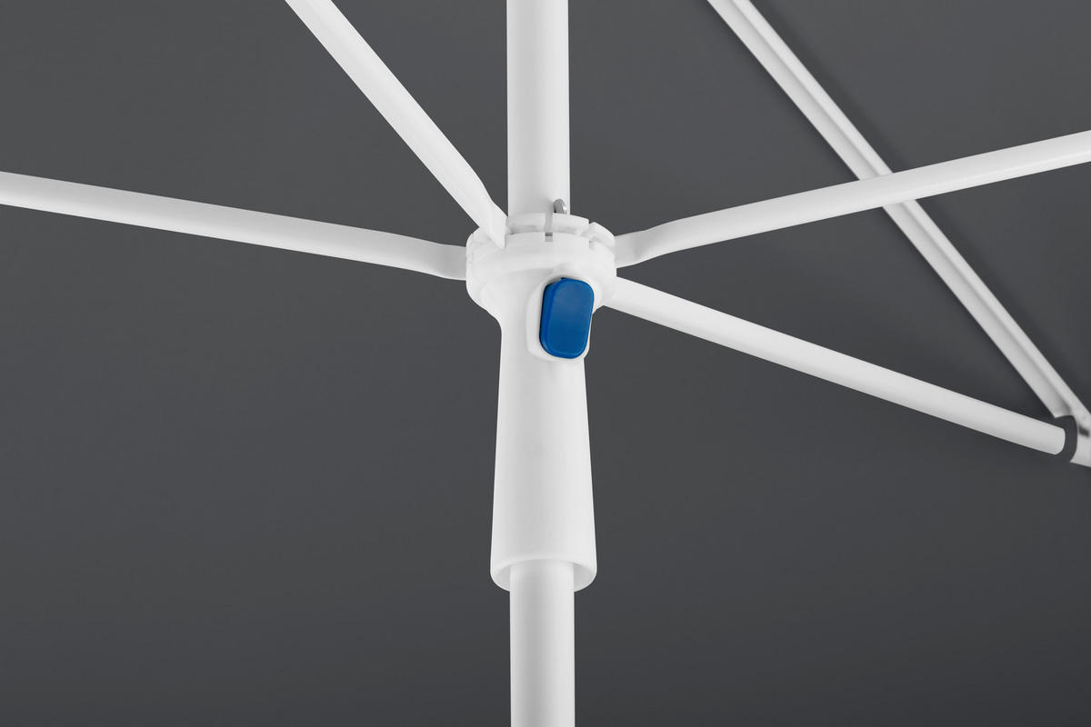 SONNENSCHIRM 180 cm Anthrazit  - Anthrazit/Weiß, Basics, Textil/Metall (120/225/180cm) - Schneider