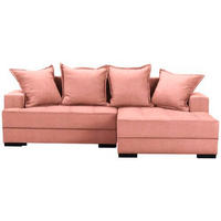 ECKSOFA in Webstoff Rot, Hellrot  238/148 cm  - Hellrot/Rot, KONVENTIONELL, Holz/Textil (238/148cm) - Carryhome