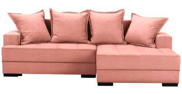 ECKSOFA in Webstoff Rot, Hellrot  - Hellrot/Rot, KONVENTIONELL, Holz/Textil (238/148cm) - Carryhome