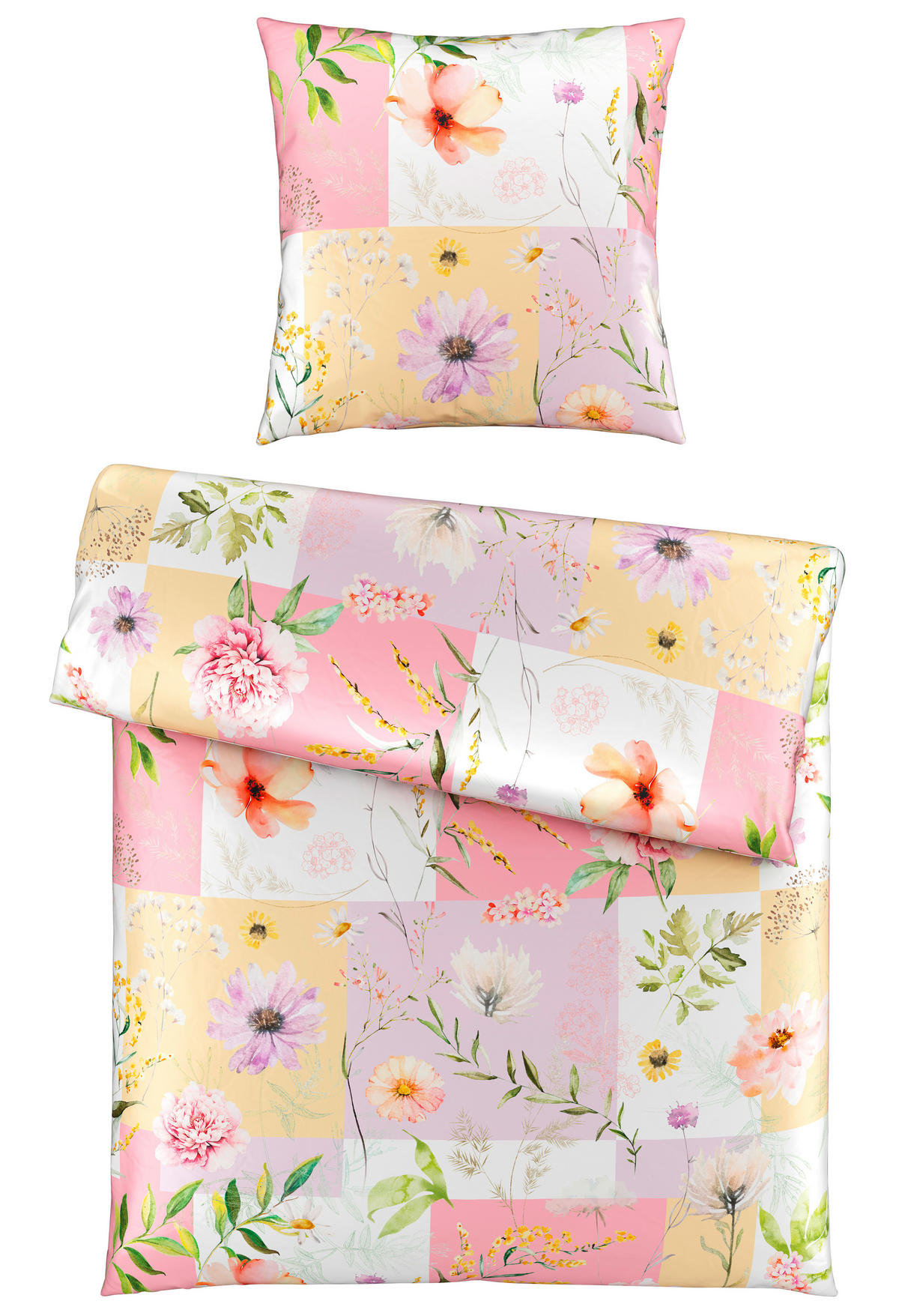 BETTWÄSCHE Satin 135/200 cm  - Multicolor, Textil (135/200cm) - Esposa