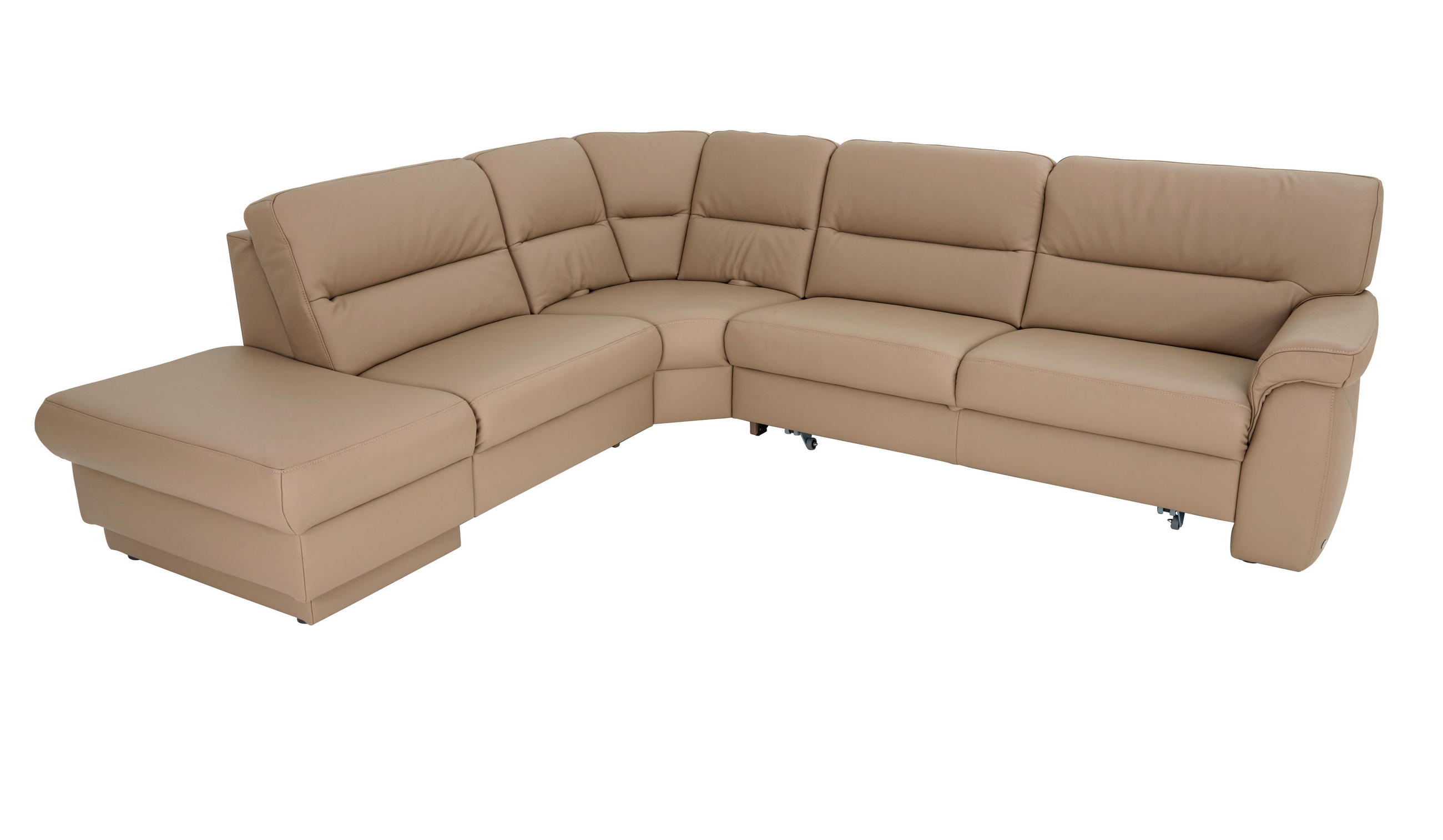 SEDEŽNA GARNITURA, pravo usnje bež  - bež, Design, usnje (250/282cm) - Himolla