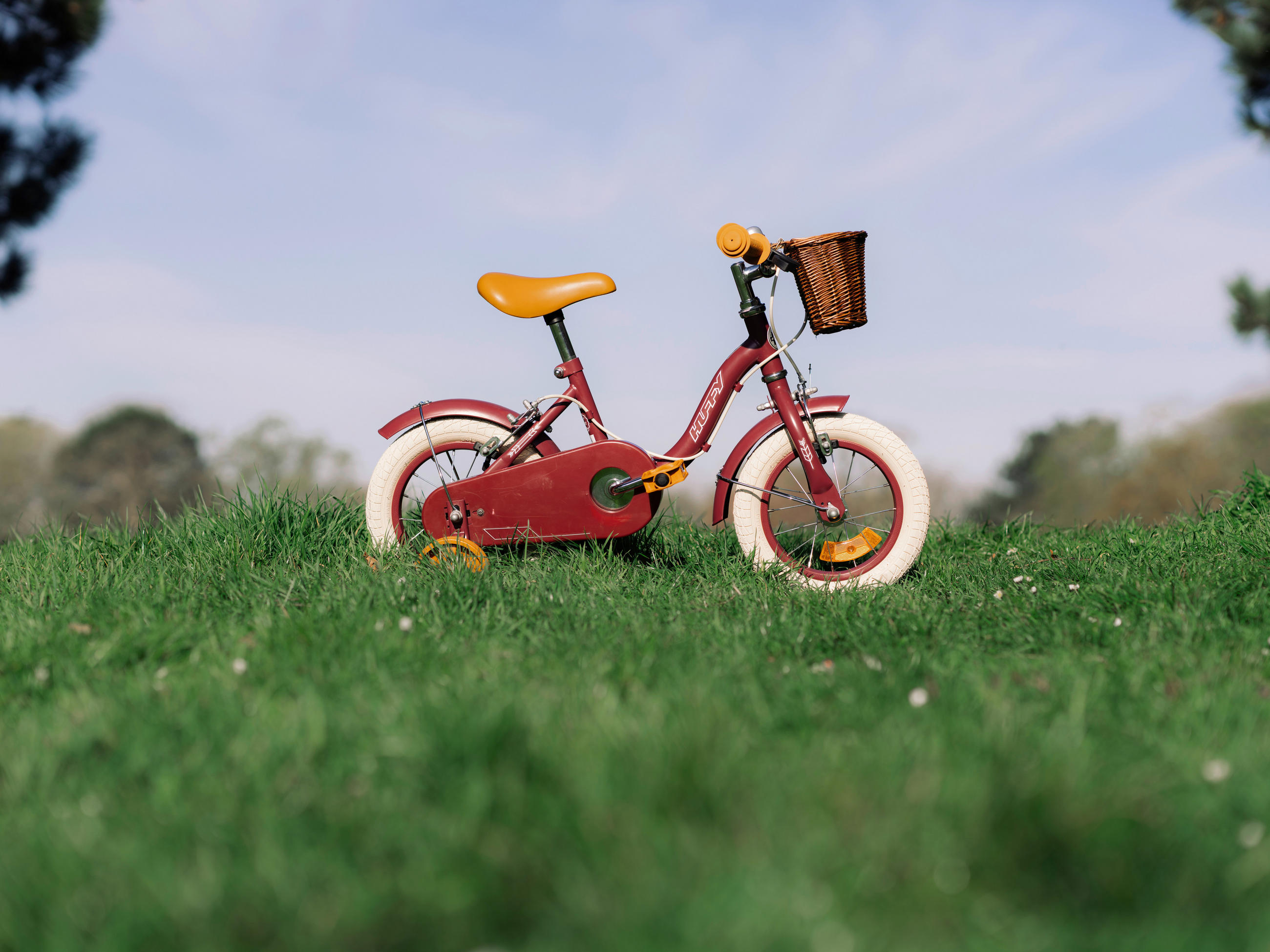 KINDERFAHRRAD 12 Zoll  - Bordeaux, Basics, Metall (47,5/62/85cm)