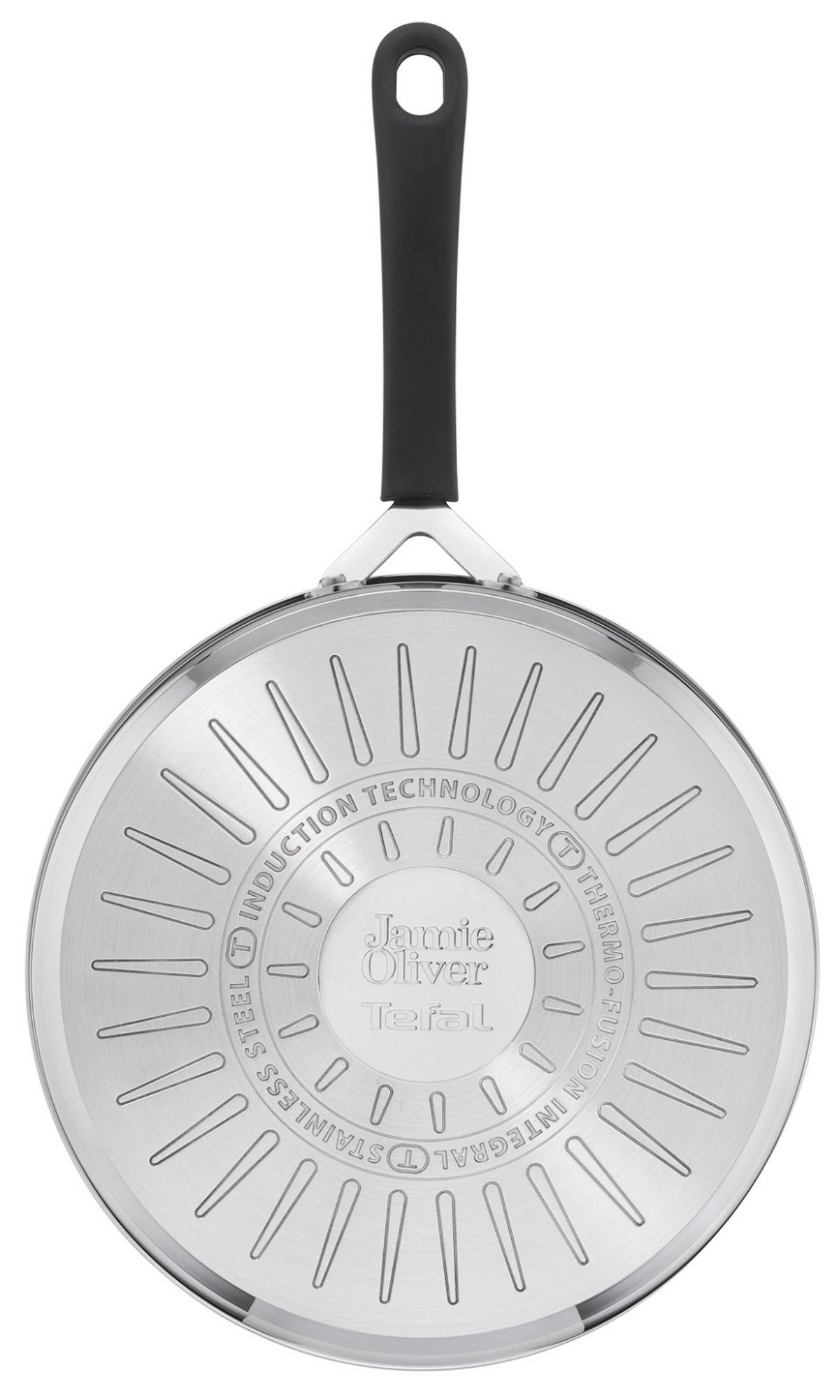 STEKPANNA   25 cm  - stålfärgad/transparent, Design, metall/glas (25cm) - Tefal