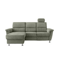 KUTNA GARNITURA tekstil  zelena   - zelena/boje kroma, Moderno, tekstil/metal (165/231cm) - Livetastic